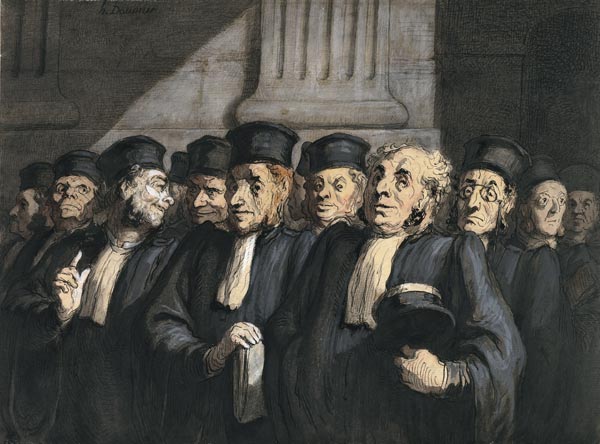 The Lawyers for the Prosecution od Honoré Daumier