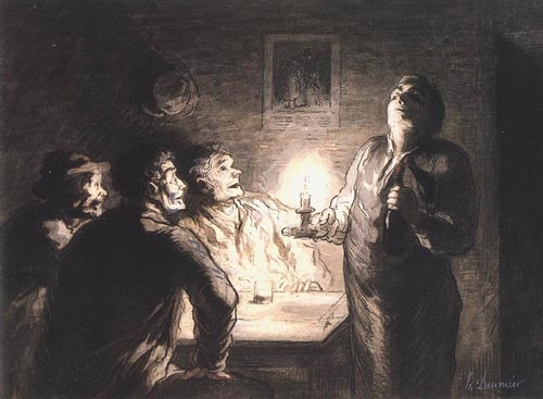Le's Buveurs od Honoré Daumier