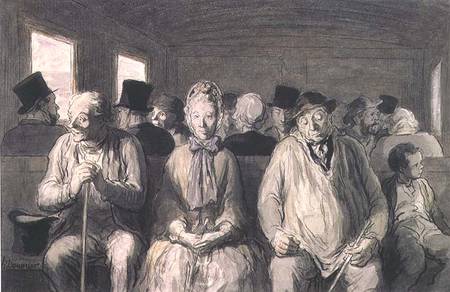 The third class carriage od Honoré Daumier
