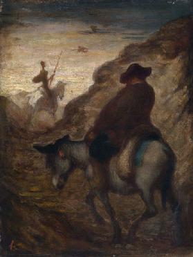 Sancho and Don Quixote, 19th century