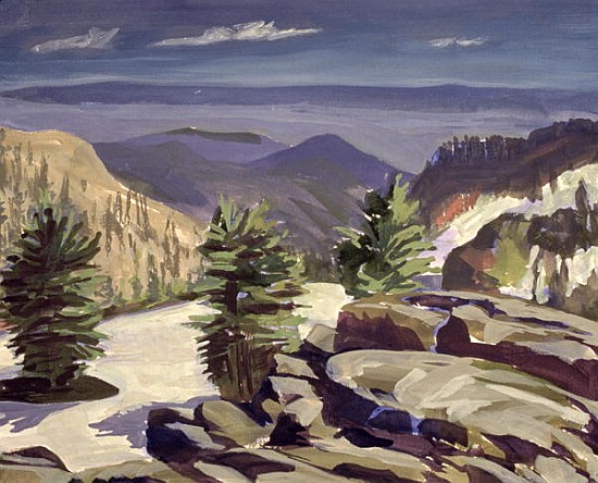 Mountain Vista, at Lassen Volcanic National Park, 2000 (acrylic on canvas)  od Howard  Ganz