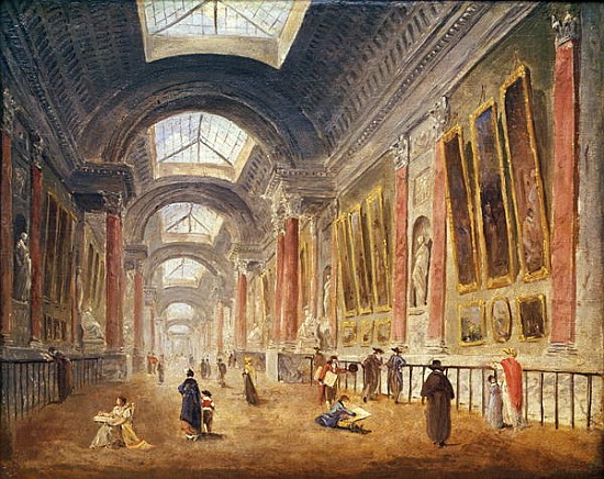 The Grande Galerie of the Louvre od Hubert Robert