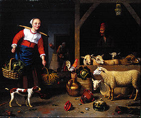 In the shed for sheep od Hubert van Ravesteyn