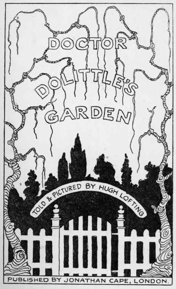 Title Page from Doctor Dolittles Garden, by Hugh Lofting od Hugh Lofting