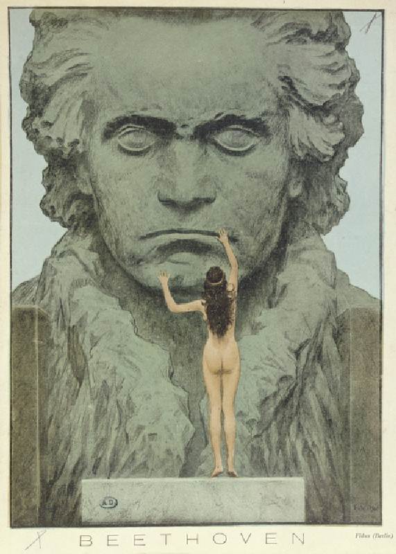 Beethoven, pub. in Jugend, 1900 od Hugo Hoppener Fidus
