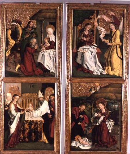 The Annunciation, the Birth of Christ, the Adoration of the Magi and the Presentation in the Temple od Hungarian School