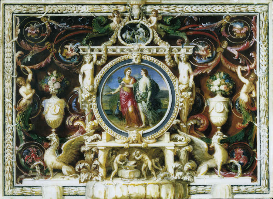 Juno and Flora od Ignaz Unterberger