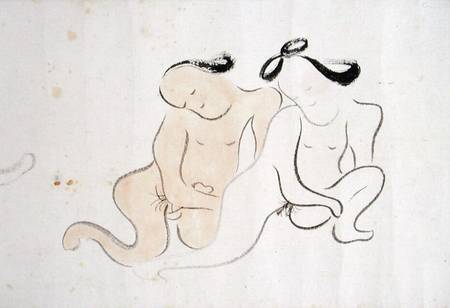 A 'Shunga' (erotic painting) od Ike no Taiga