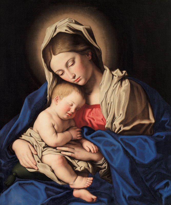 Madonna and Child od Il (Giovanni Battista Salvi) Sassoferrato