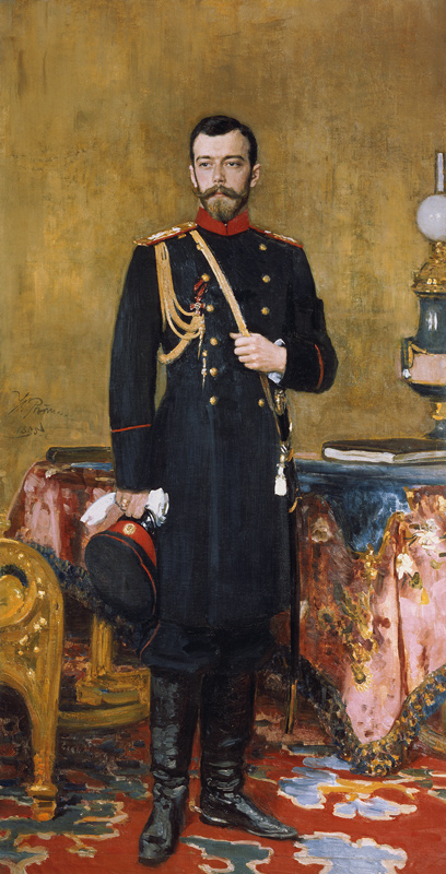 Portrait of Emperor Nicholas II (1868-1918) od Ilja Efimowitsch Repin