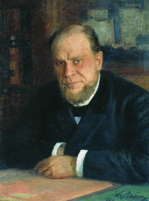 Portrait of the lawyer and author Anatoli Fyodorovich Koni (1844-1927) od Ilja Efimowitsch Repin
