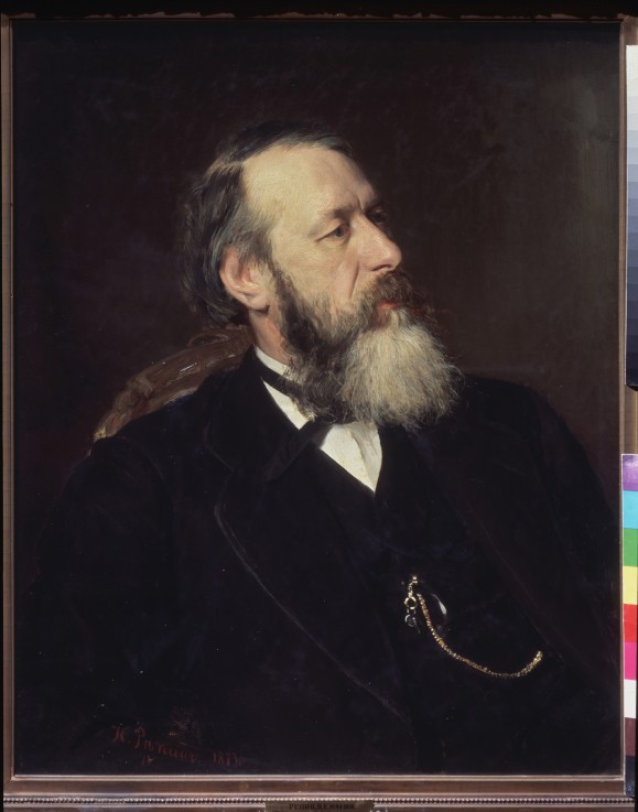 Portrait of the critic Vladimir Stasov (1824-1906) od Ilja Efimowitsch Repin