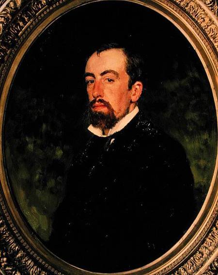 Portrait of Vasiliy Polenov (1844-1927) od Ilja Efimowitsch Repin