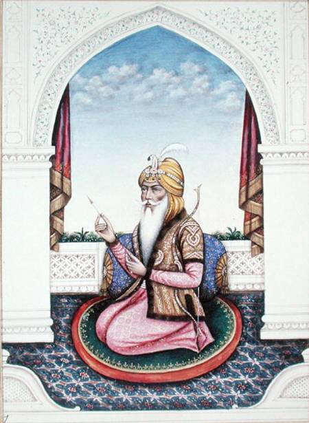 Ranjit Singh (1780-1839) Maharajah of the Punjab (pencil od Indian School