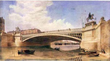 Design for Carlisle Bridge, now O'Connell Bridge, Dublin, attributed to the office of Messrs Turner od Irish School