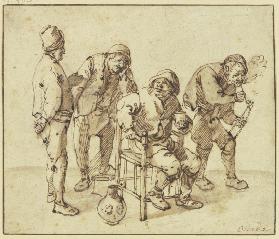 Group of four farmers