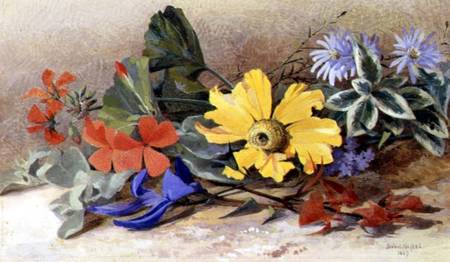 Still Life - mixed Flowers od Isabel Oakley Naftel