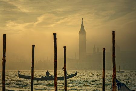 Gondola in the mist