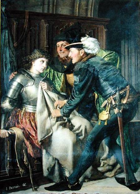 Joan of Arc (1412-31) Insulted in Prison od Isidore Patrois