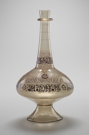 Bottle, commissioned by Dawud, Rasulid Sultan of Yemen, Mamluk Dynasty, 1296/1321 od Islamic School