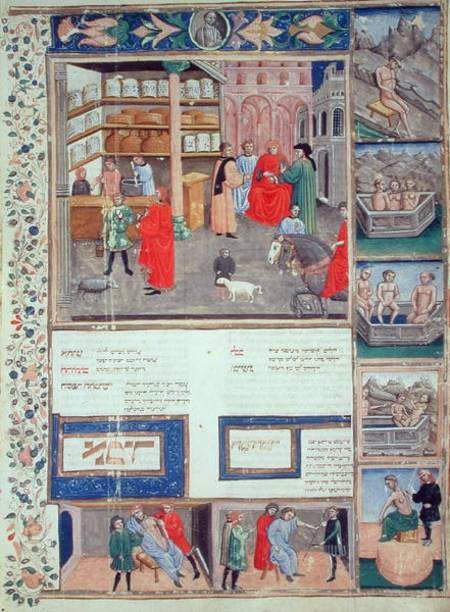 Page from the 'Canon of Medicine' by Avicenna (Ibn Sina) (980-1037) od Islamic School