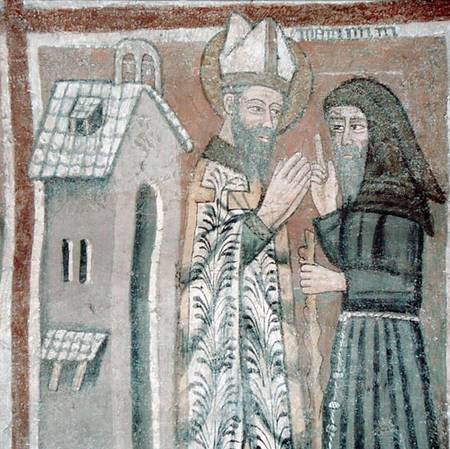 St. Gregory the Great (540-604) with a Monk od Scuola pittorica italiana