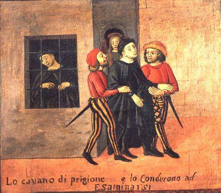 Life of Antonio di Guiseppe Rinaldeschi - Taken from Prison to be Tried, Florentine School od Scuola pittorica italiana