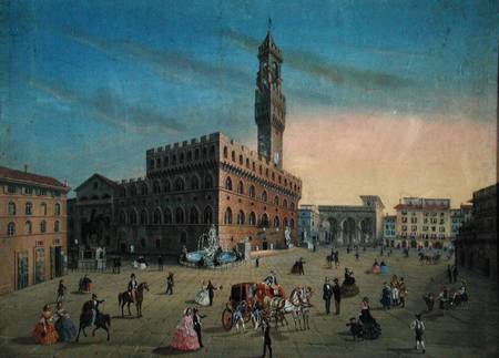 Piazza Signoria, Florence od Scuola pittorica italiana
