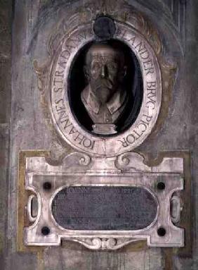 Portrait bust of Joannes Stradanus, Flemish-born painter, draughtman and tapestry designer, born Jan