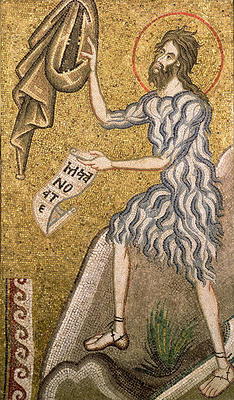 St. John the Baptist (mosaic) od Italian School, (14th century)
