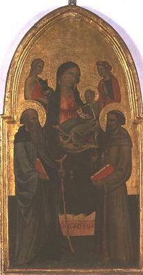 Madonna and Child with Saints (tempera on panel)