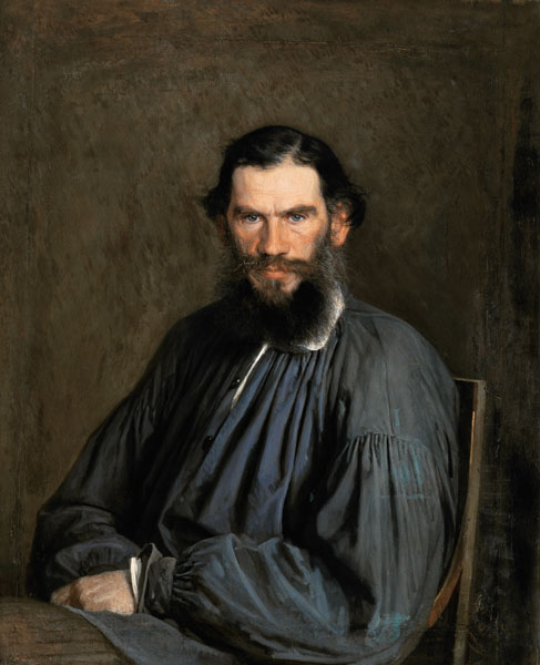 Portrait of Count Lev Nikolaevich Tolstoy (1828-1910) od Iwan Nikolajewitsch Kramskoi