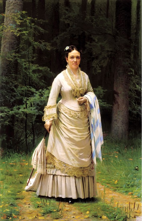 Portrait of Vera Tretyakova od Iwan Nikolajewitsch Kramskoi