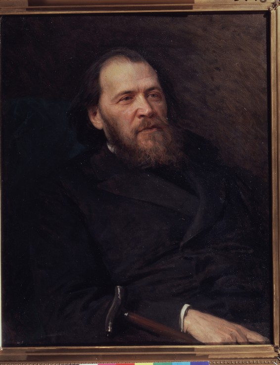 Portrait of the poet Yakov Polonsky (1820-1898) od Iwan Nikolajewitsch Kramskoi