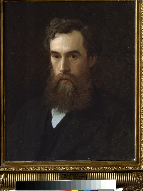 Portrait of the collector, patron and founder of the gallery Pavel Tretyakov (1832-1898) od Iwan Nikolajewitsch Kramskoi