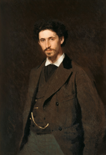 Portrait of Ilya Yefimovich Repin od Iwan Nikolajewitsch Kramskoi