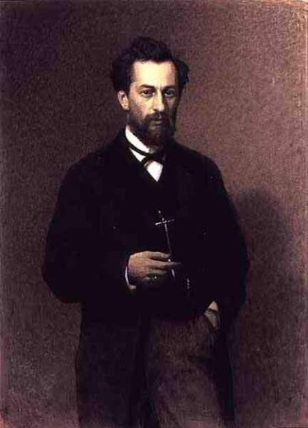 Portrait of Mikhail Konstantinovich Klodt (1832-1902) od Iwan Nikolajewitsch Kramskoi