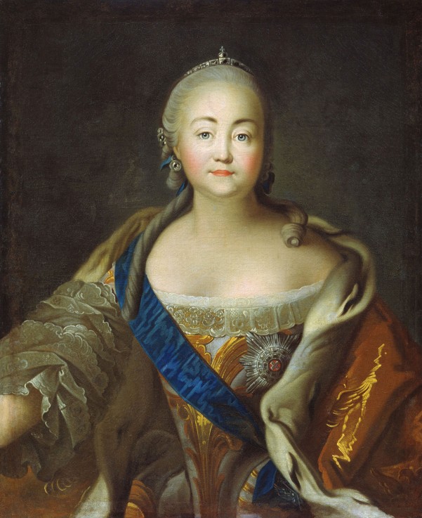 Portrait of Empress Elisabeth (1709-1762) od Iwan Petrowitsch Argunow