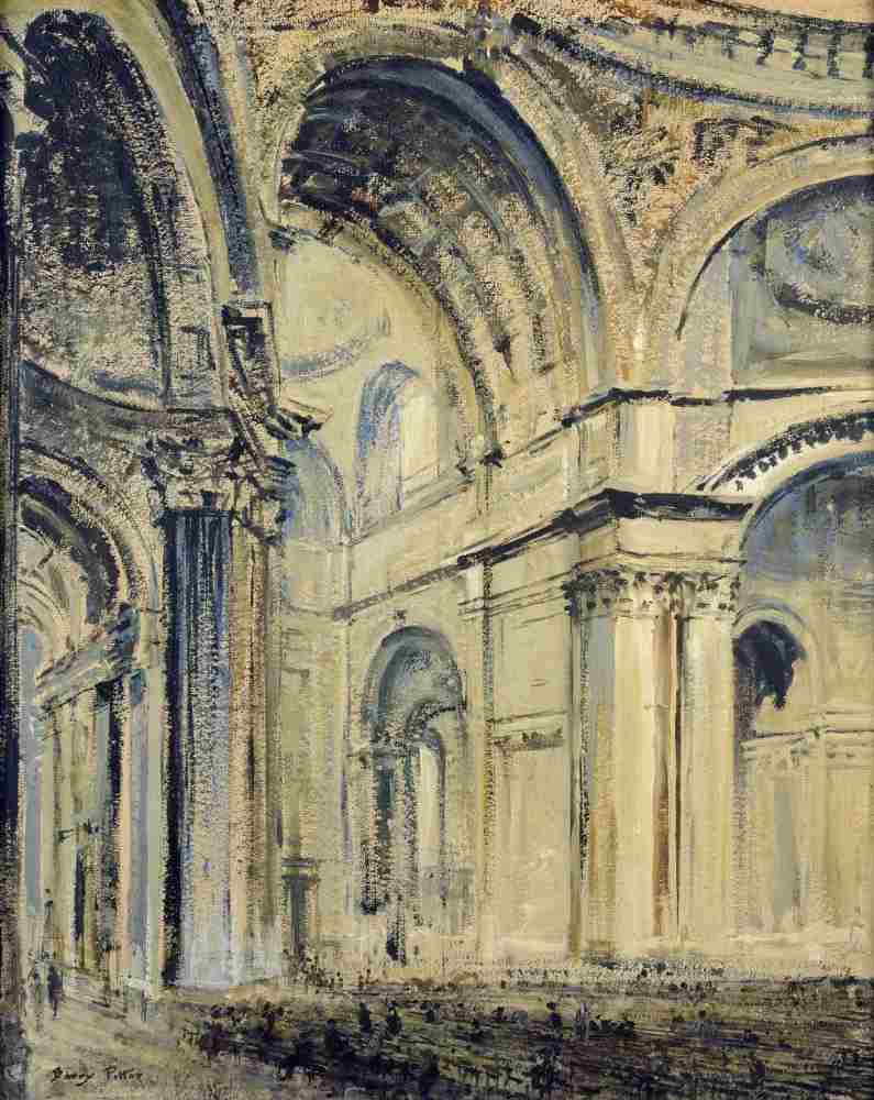 Interior of St Pauls Cathedral od J. F. Barry Pittar