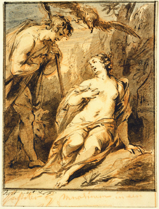 Jupiter and Mnemosyne od Jacob de Wit