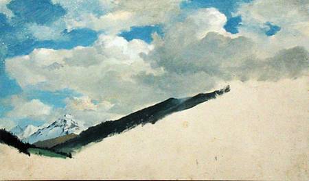 Study of Clouds with Mountain Tops od Jacob Gensler