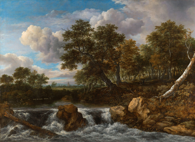 Landscape with Waterfall od Jacob Isaacksz van Ruisdael