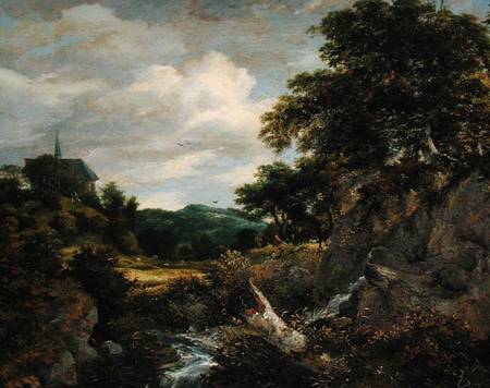 The Church on the Hill od Jacob Isaacksz van Ruisdael