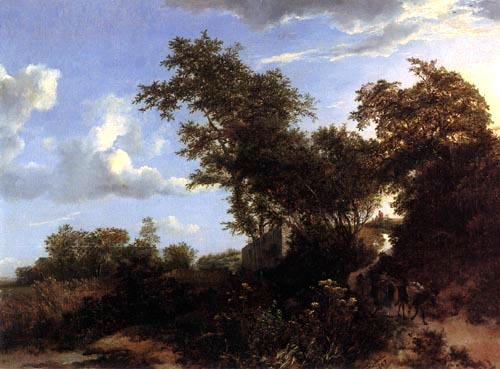 Dune countryside with Eseltreiber od Jacob Isaacksz van Ruisdael