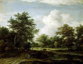 Little woodland landscape. od Jacob Isaacksz van Ruisdael