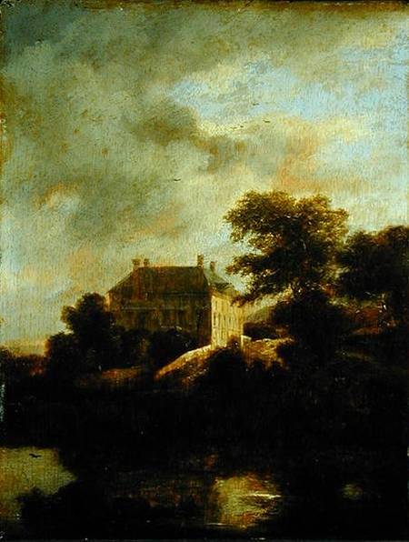 Landscape with country house od Jacob Isaacksz van Ruisdael
