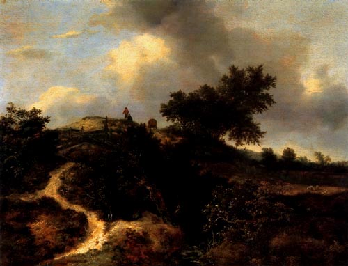 Dirt road in the dunes od Jacob Isaacksz van Ruisdael