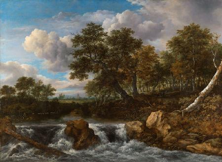 Landscape with Waterfall