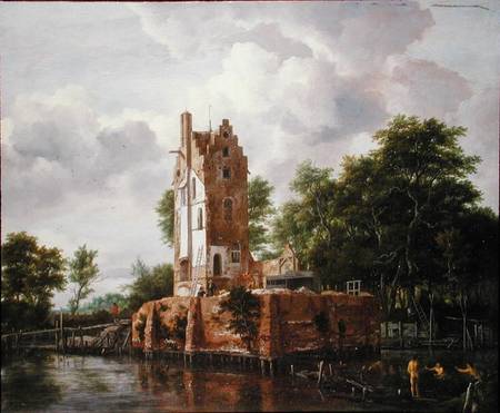 View of Kostverloren Castle on the Amstel od Jacob Isaacksz van Ruisdael
