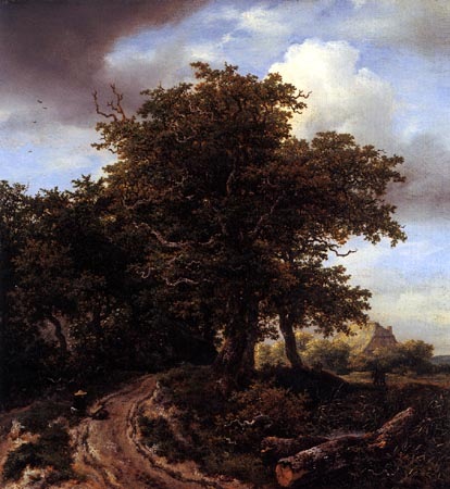 Way with hikers od Jacob Isaacksz van Ruisdael